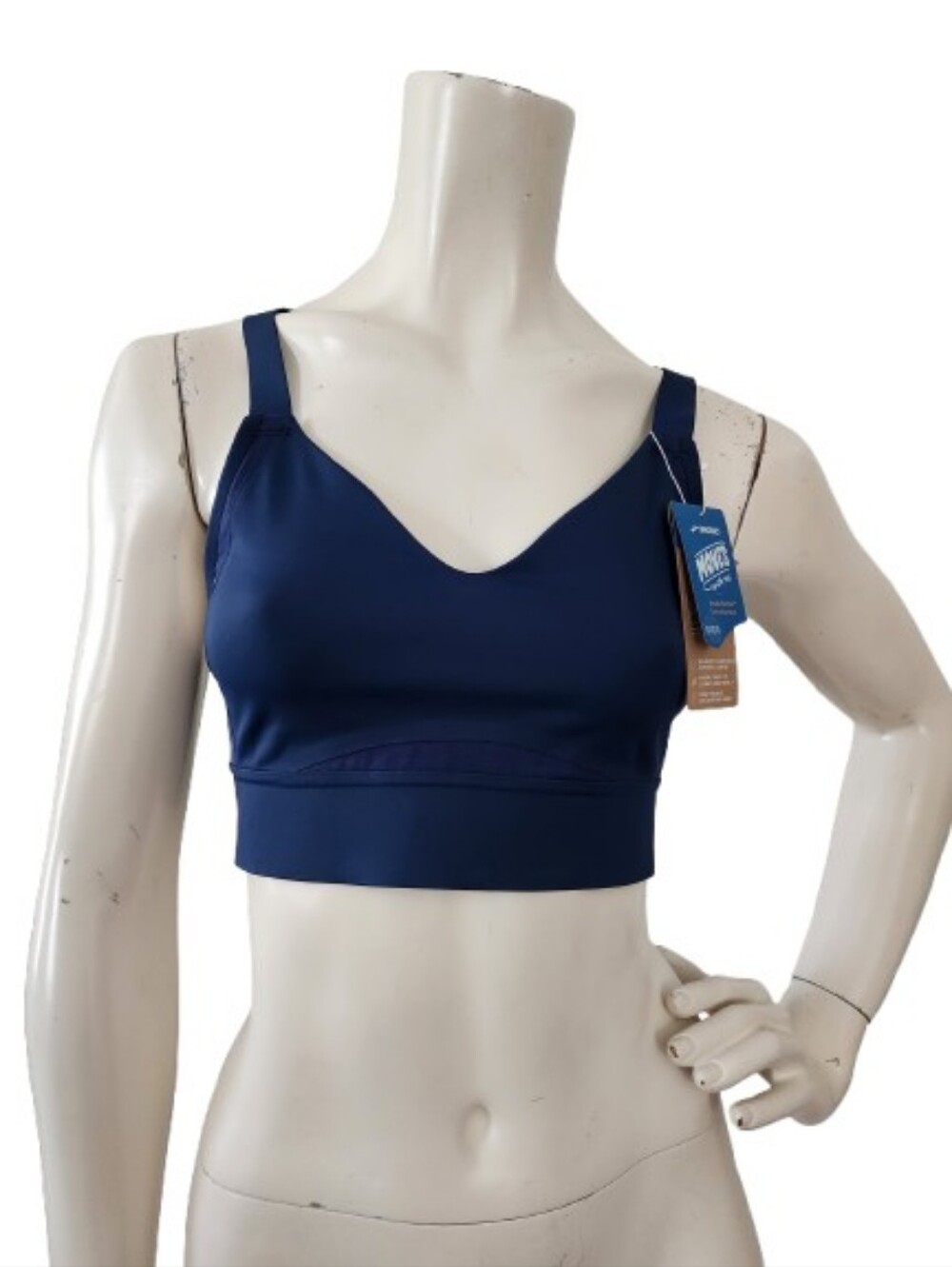 Brooks Drive Interlace Run Bra Women's 32 C/D Navy Blue NEW